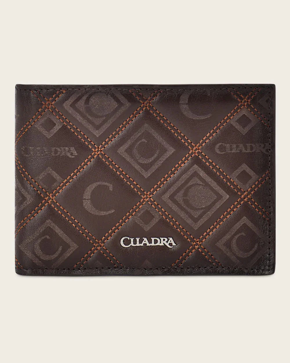 Cuadra Brown engraved wallet