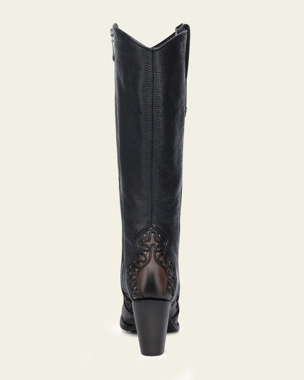 Cuadra Women’s High Western Boot in Genuine Bovine Leather with Organic Embroidery