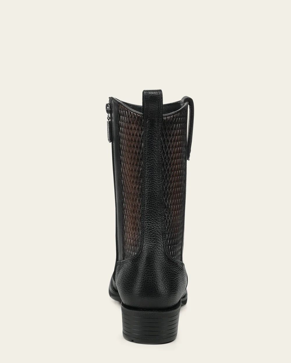 Cuadra Urban Boot In Genuine Italian Deer Black And Bovine Leather