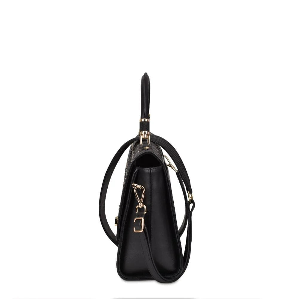 CUADRA Black Stingray Purse