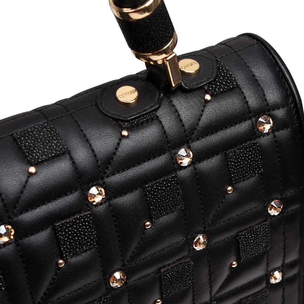 CUADRA Black Stingray Purse