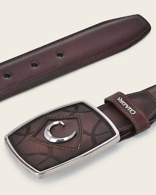 CUADRA Brown Leather Belt