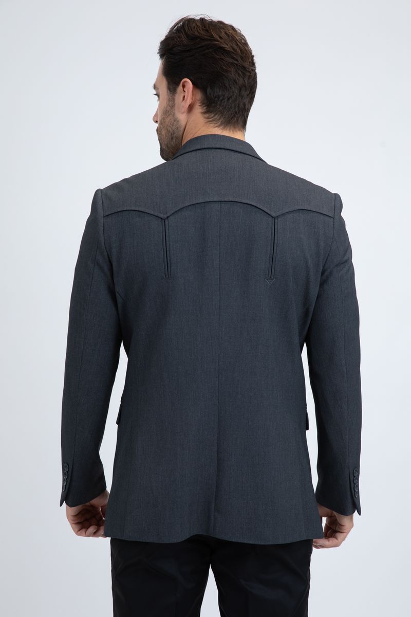 Mens Western Charcoal Blazer