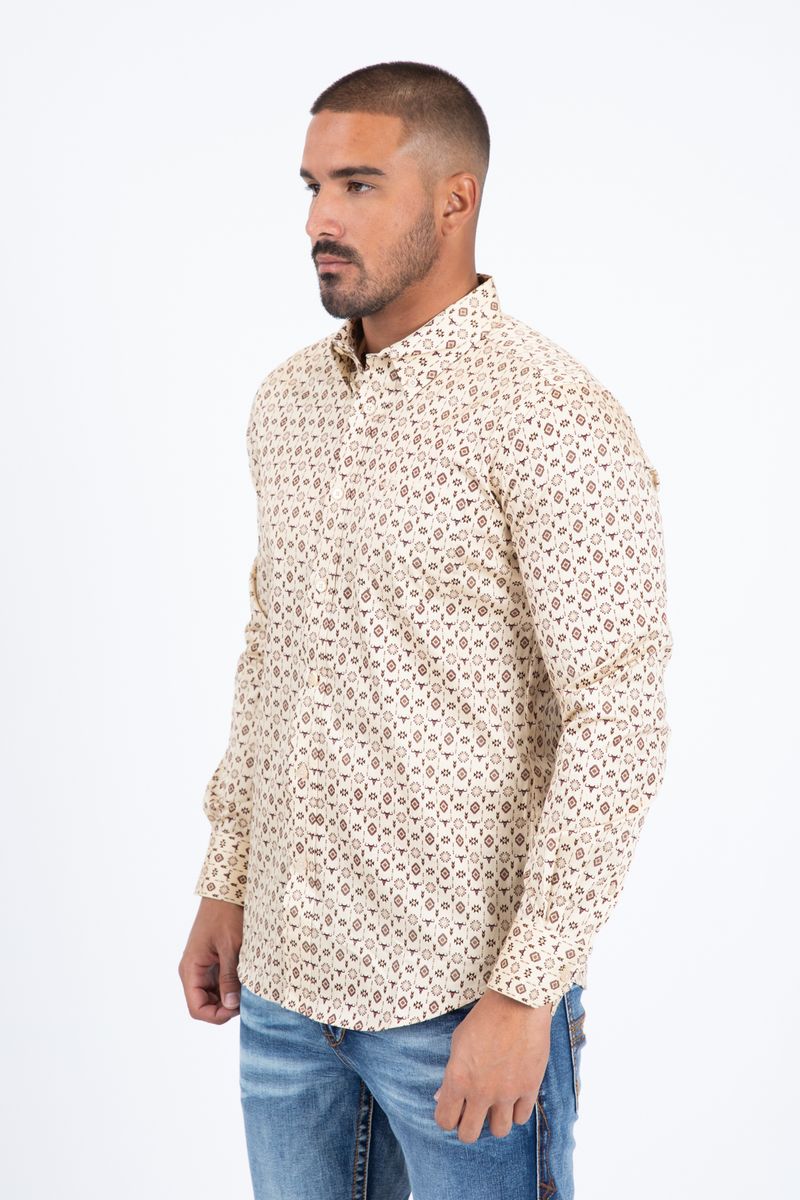 Platini Mens Satin Cotton/Spandex Modern Fit Long Sleeve Shirt