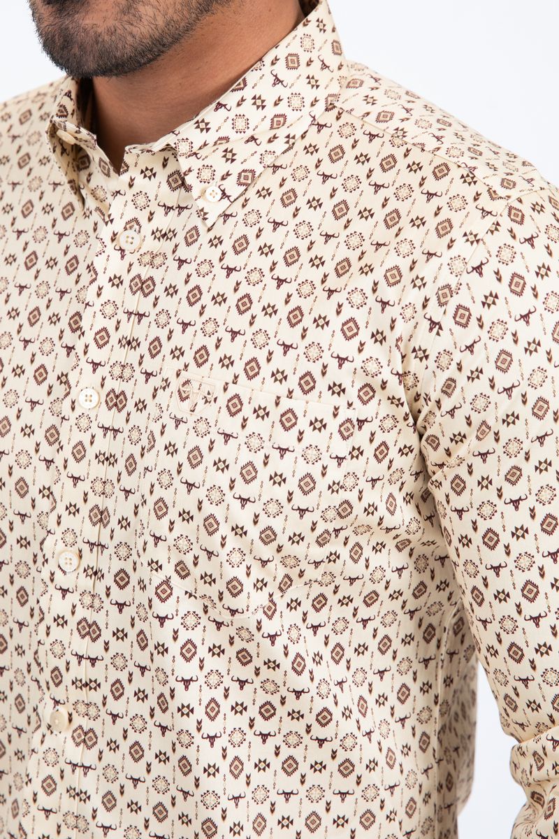 Platini Mens Satin Cotton/Spandex Modern Fit Long Sleeve Shirt