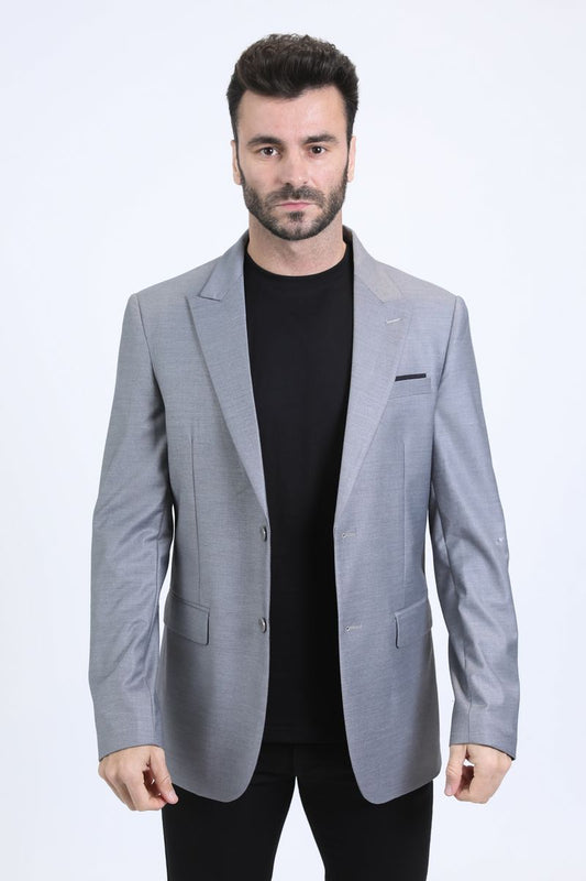 Mens Fashion Gray Blazer