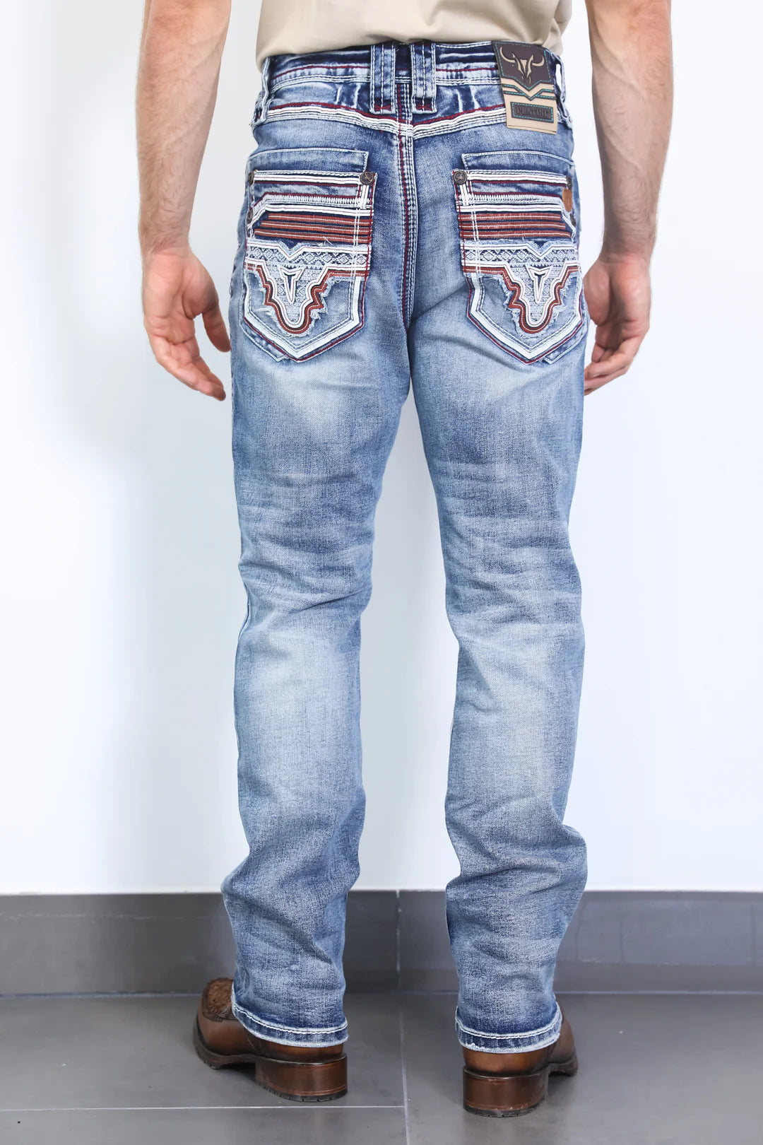 Platini heavy stitch bootcut jeans