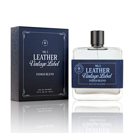 Tru No. 3 Leather Vintage Label Indigo Blend Cologne