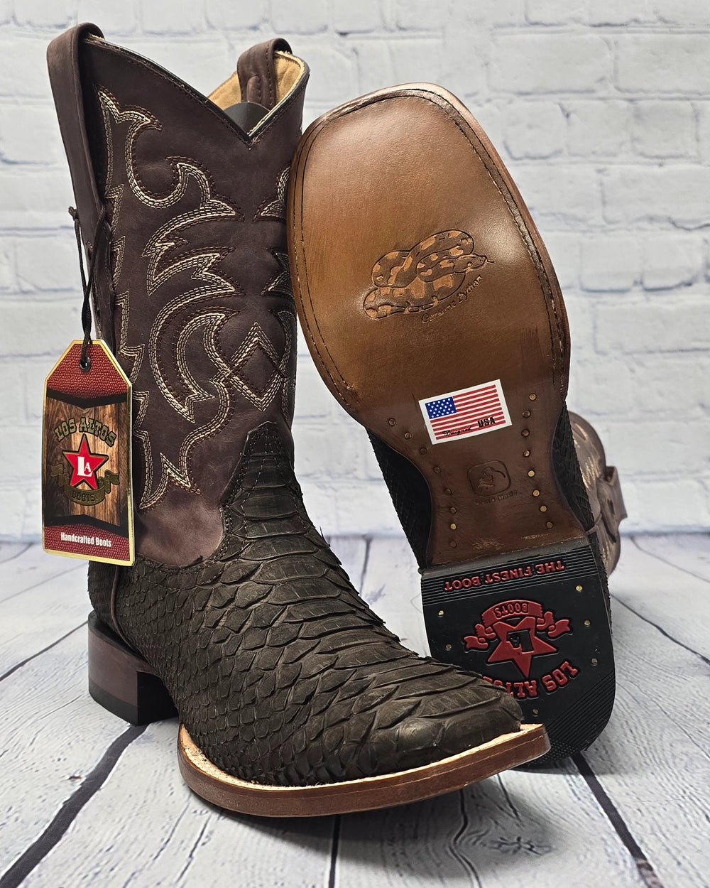Los Altos Boots Python Boots