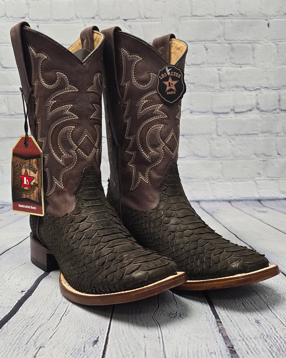 Los Altos Boots Python Boots