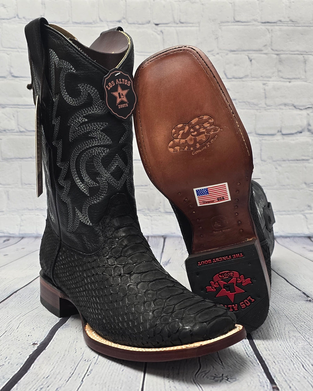 Los Altos Boots Python Boots