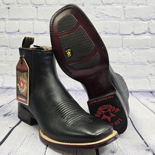 Los Altos Boots Black Rubber sole