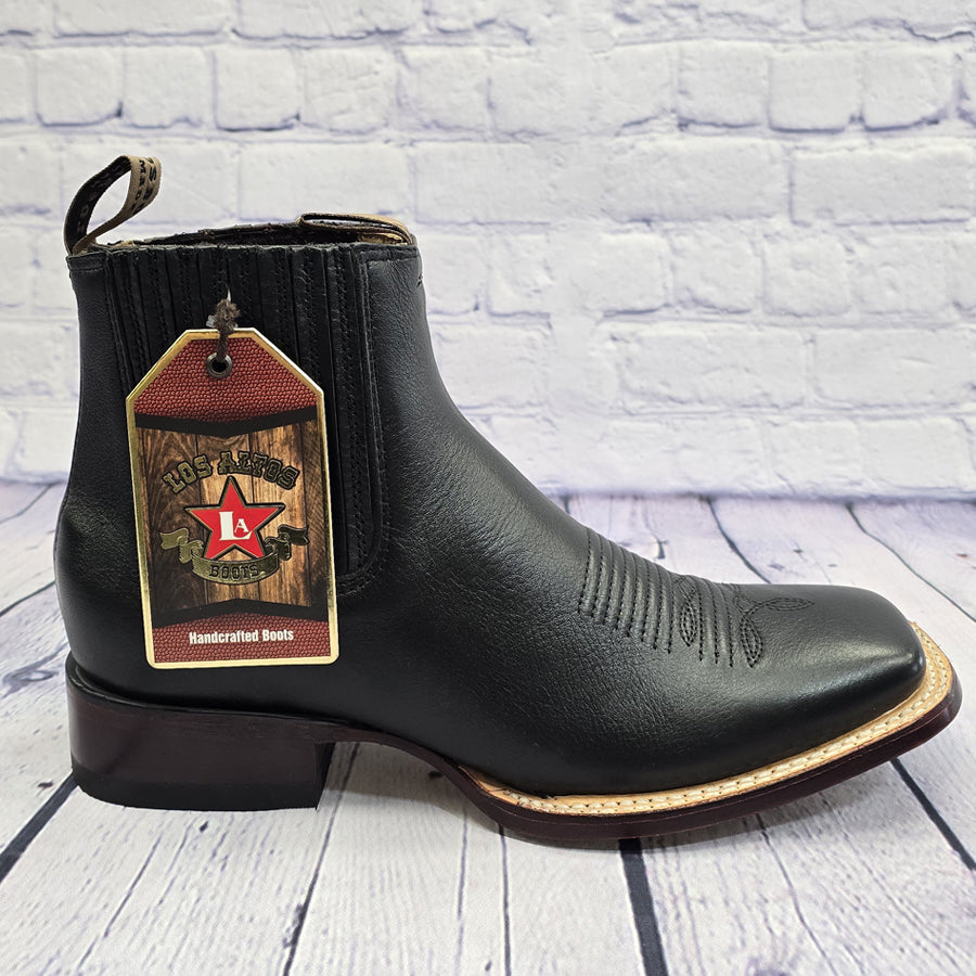 Los Altos Boots Black Rubber sole