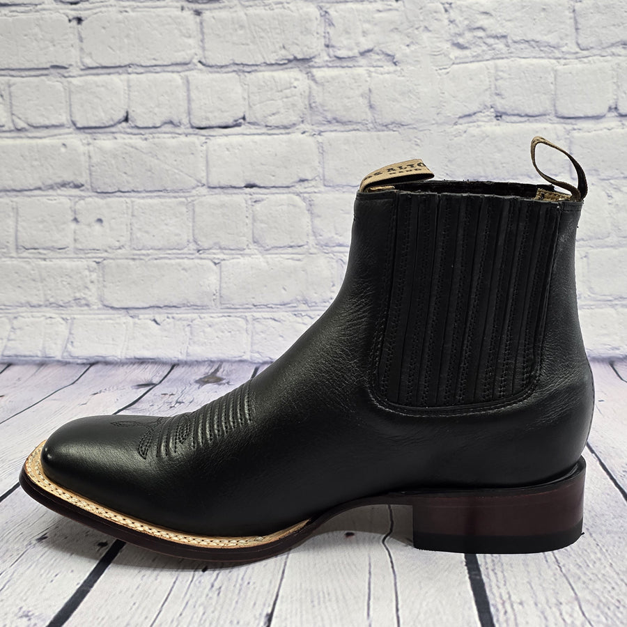 Los Altos Boots Black Rubber sole