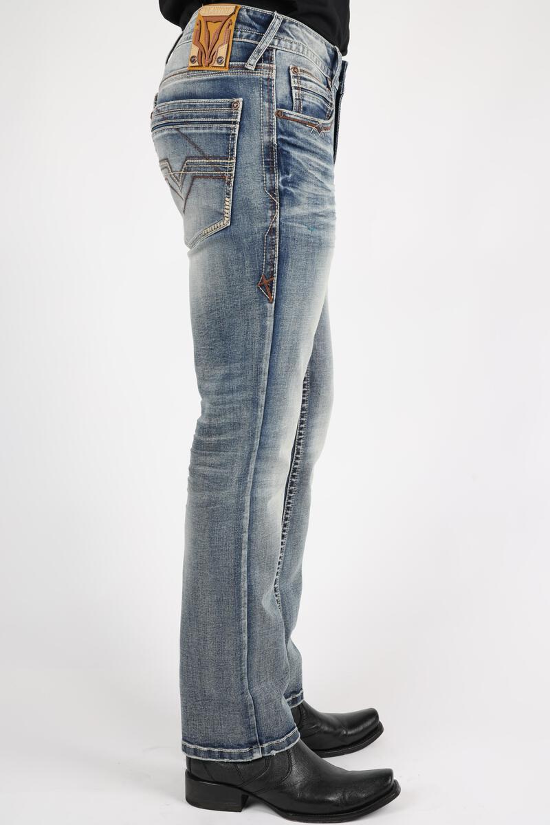 Platini light stitch bootcut jeans