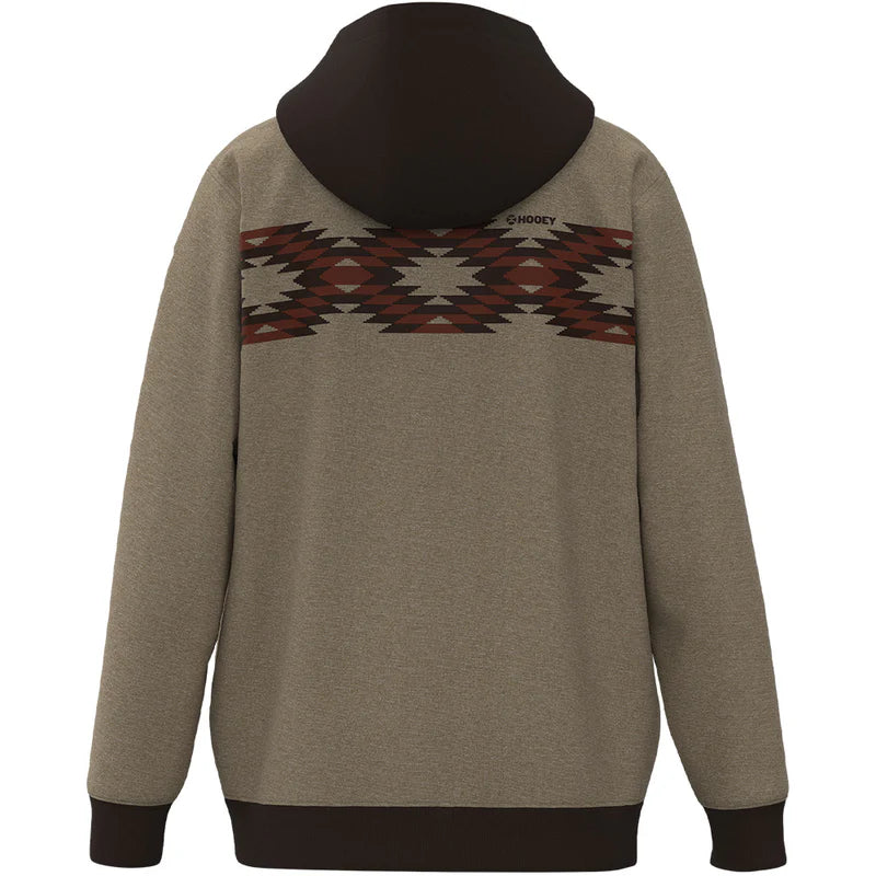 Hooey Polar Fleece" Tan w/Red & Black Design Hoody