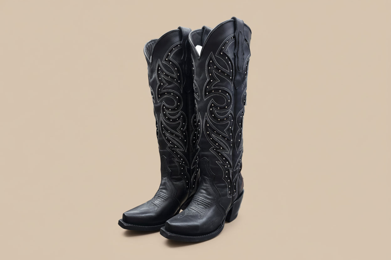 Hooch Tall Boot Black