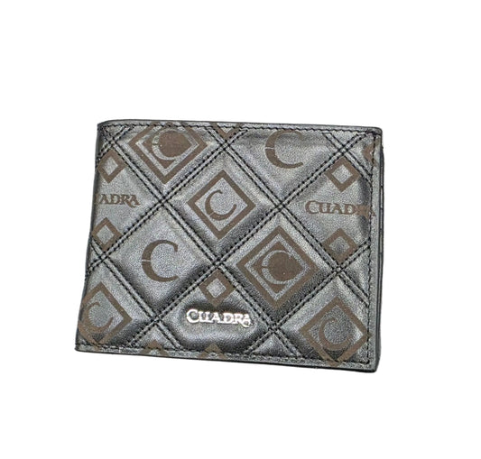 Cuadra Black engraved wallet