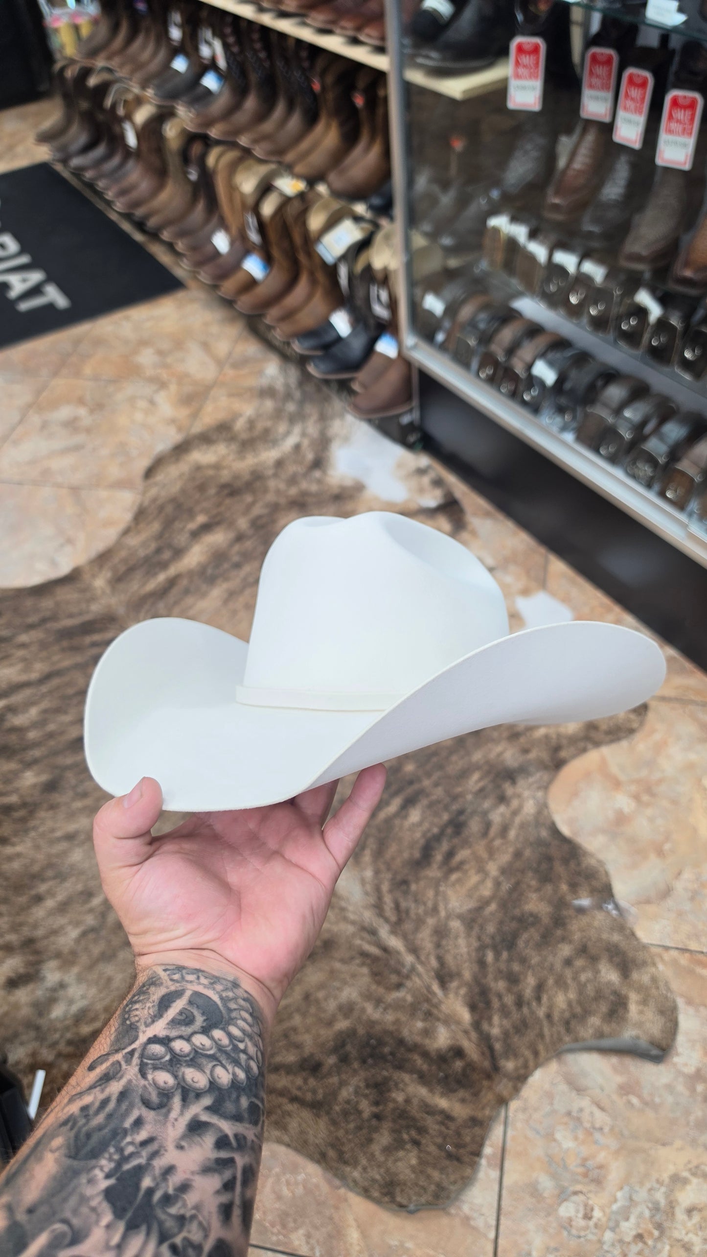 Twinstone Felt Hat White 6X