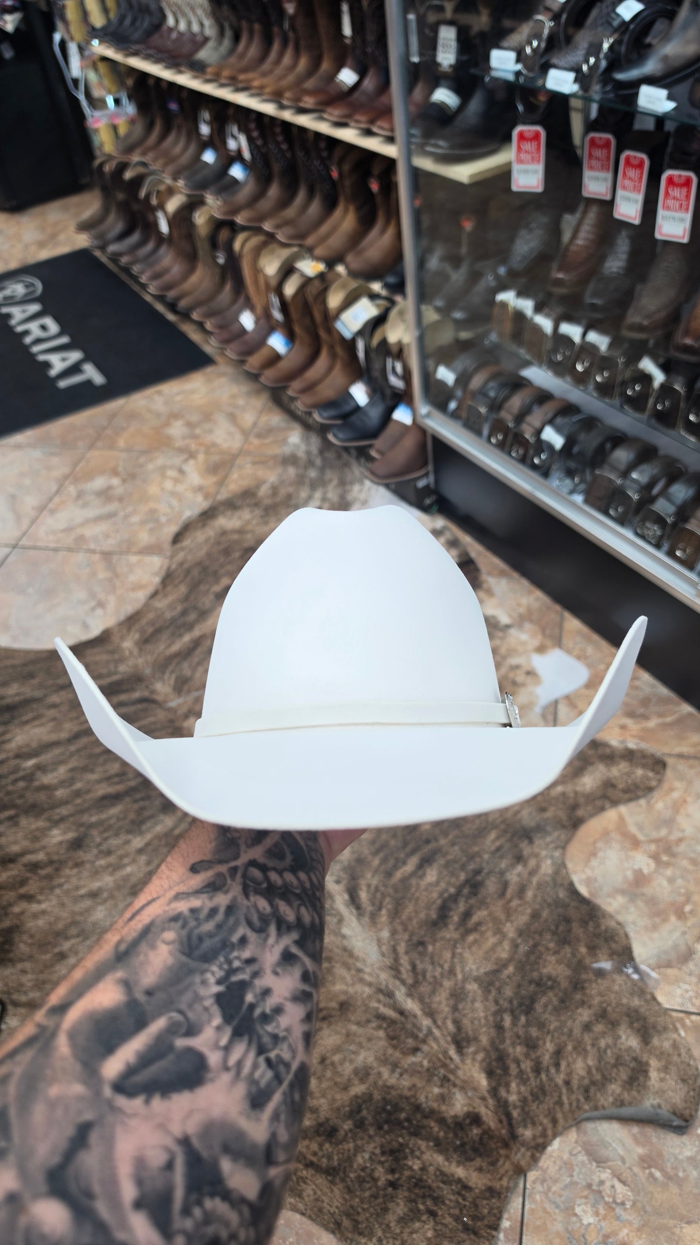 Twinstone Felt Hat White 6X