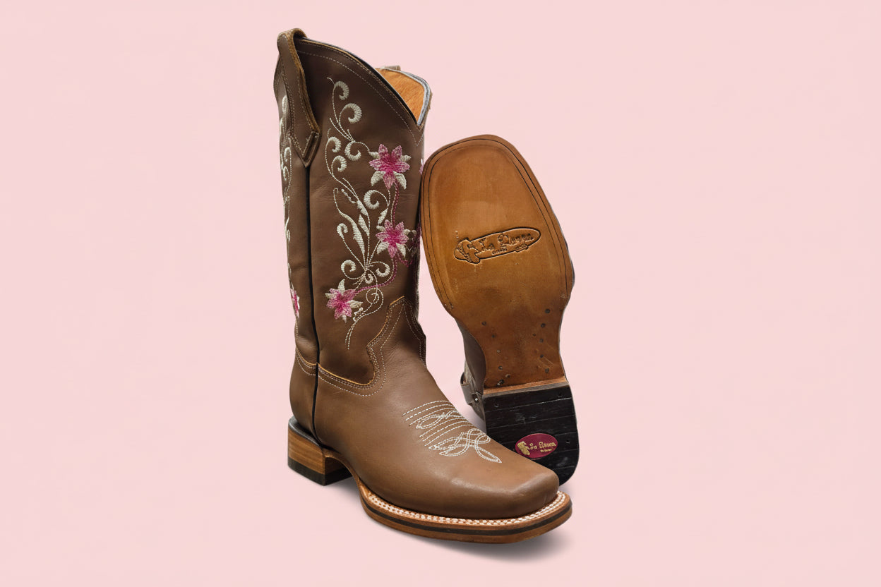 Woman’s Boot La Sierra Flower (BROWN)