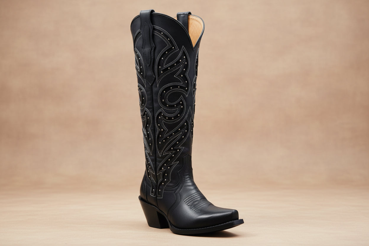 Hooch Tall Boot Black