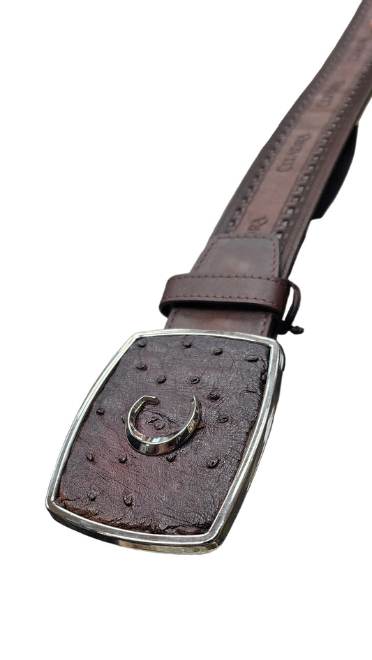 CUADRA Ostrich brown Belt